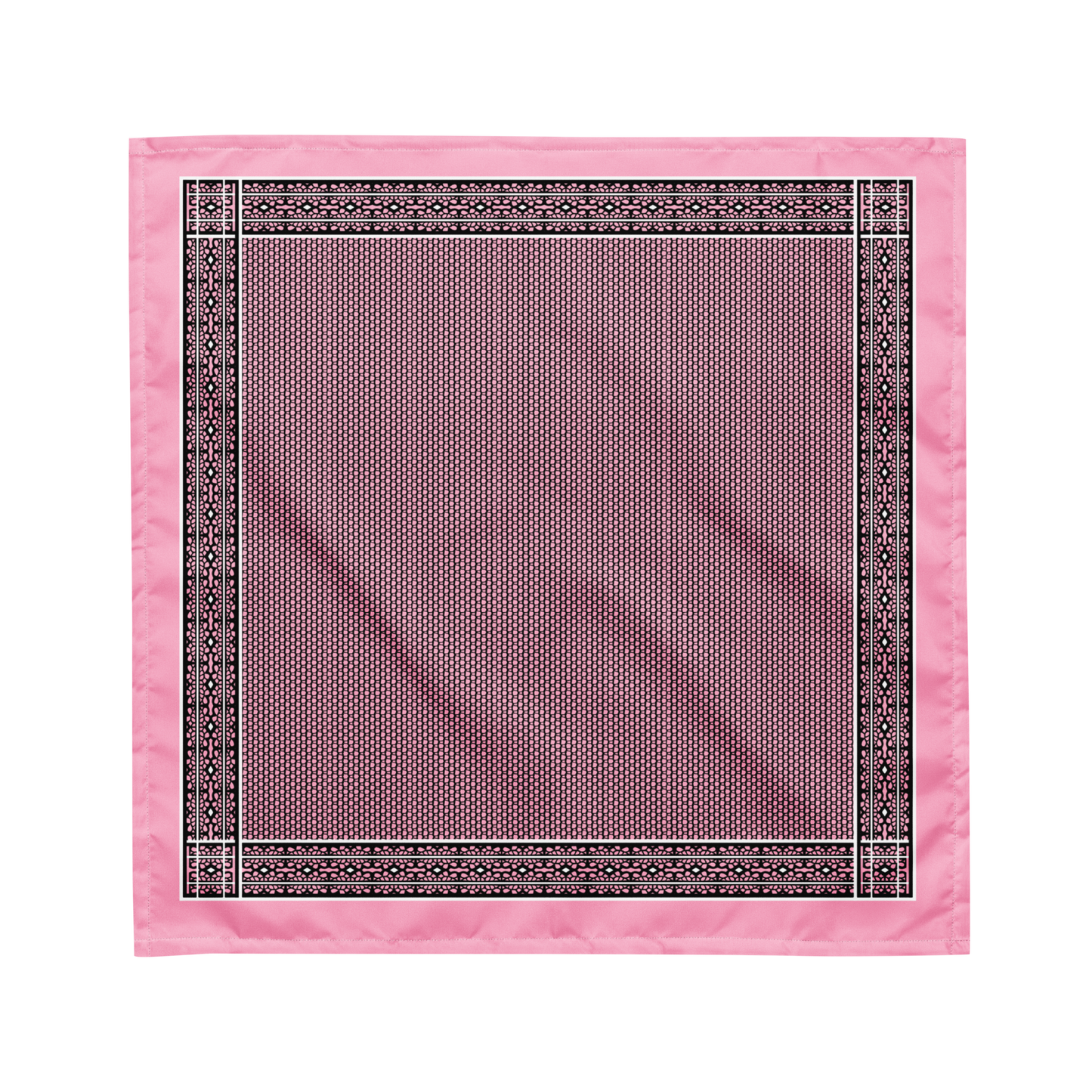Pink Black-Striped Bandana (S/M/L) | 10114