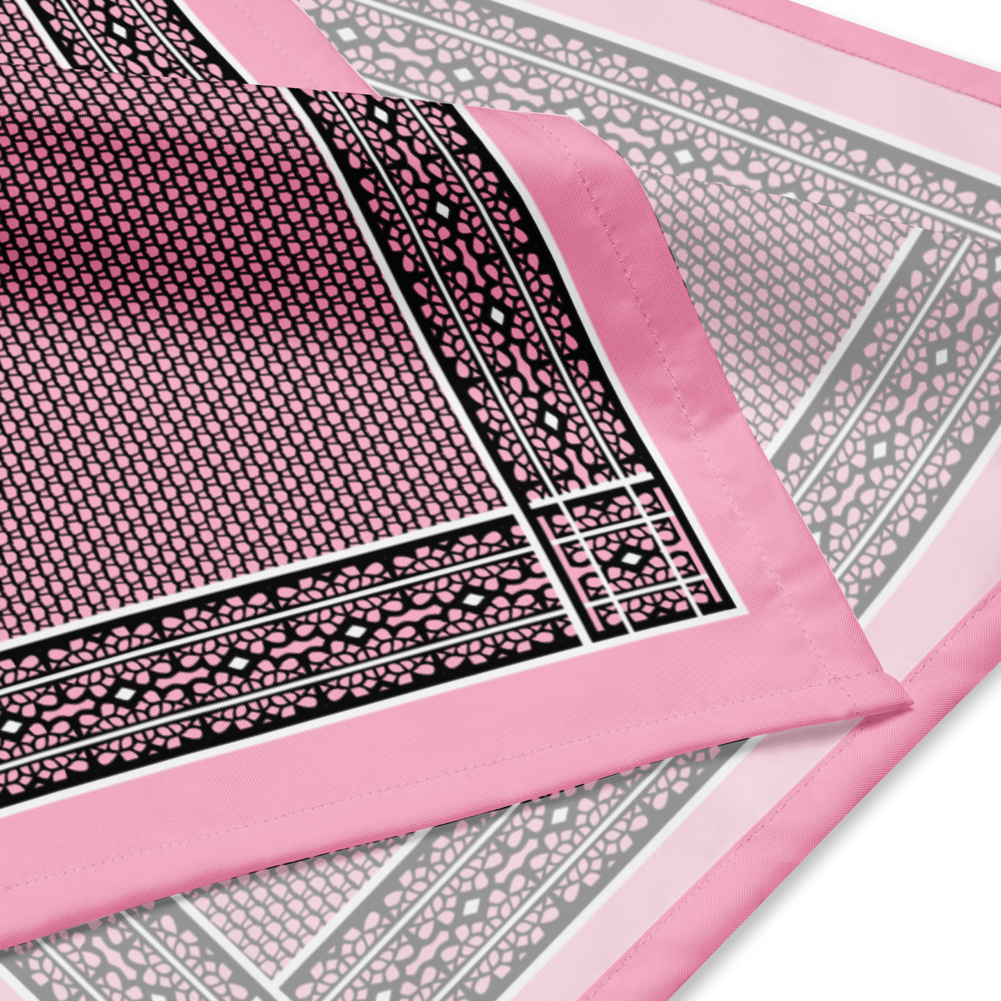 Pink Black-Striped Bandana (S/M/L) | 10114