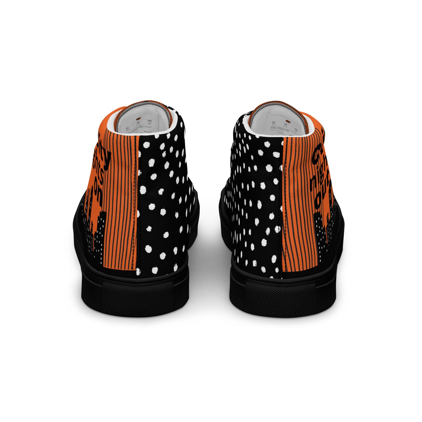 Men’s high top canvas sneakers - City Lights On | 5012