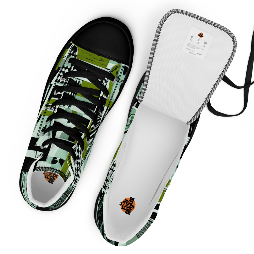 Men’s high top canvas sneakers - Mint & Moss | 5003