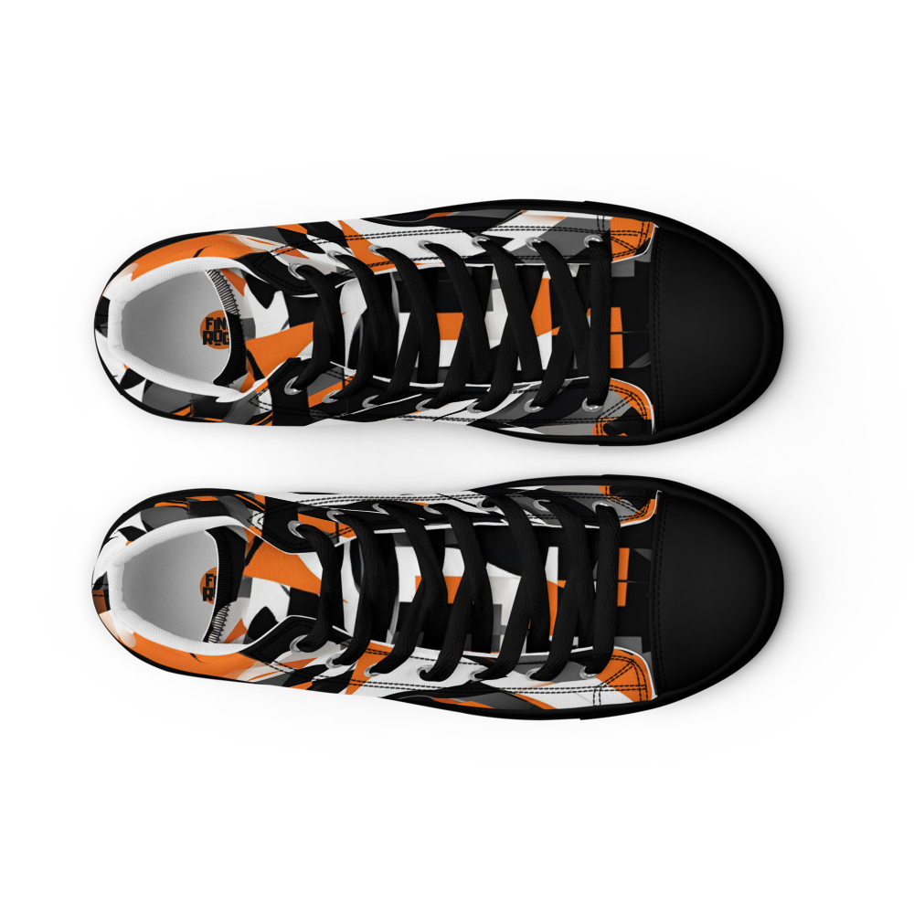 Men’s high top canvas shoes - Orange Riot | 5009