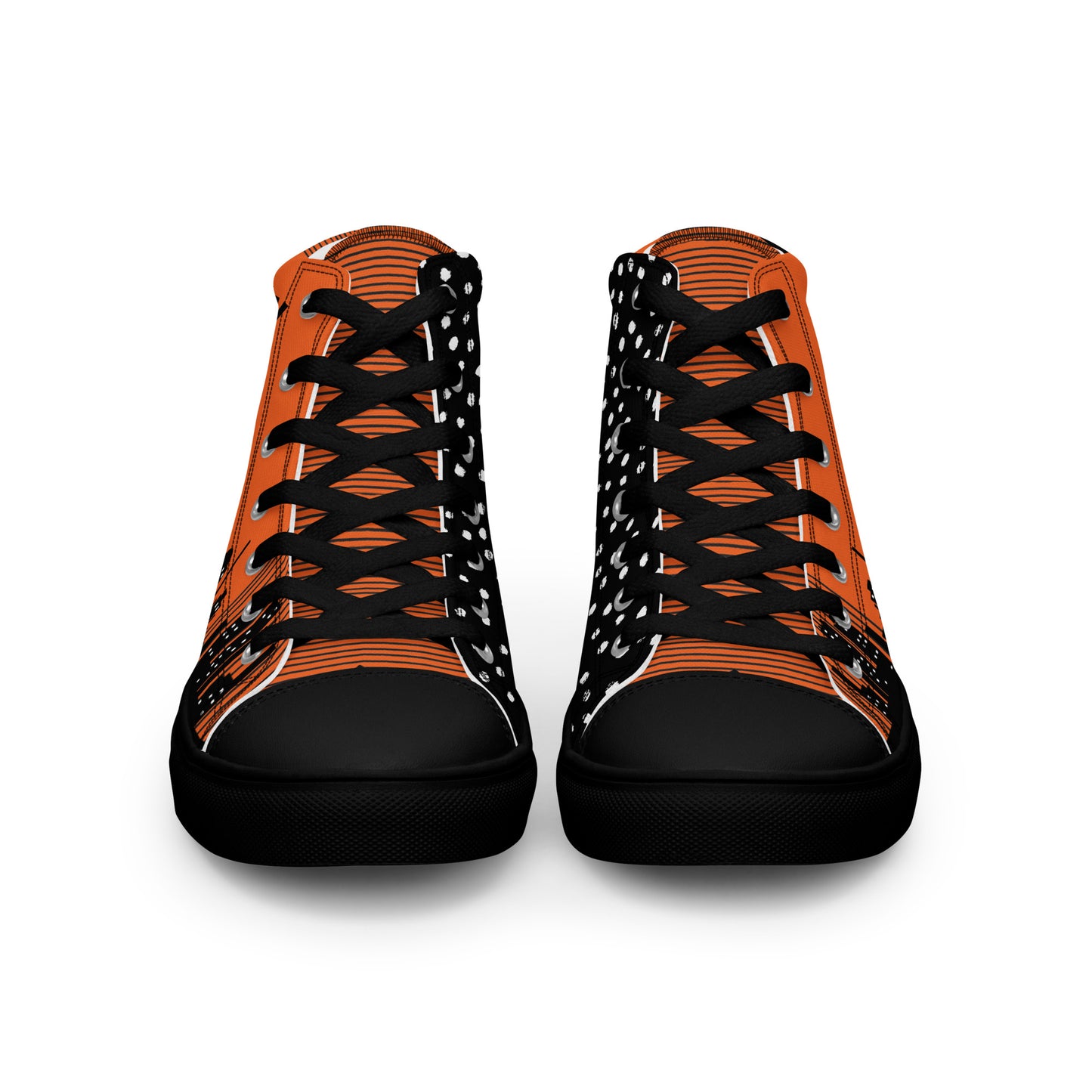 Men’s high top canvas sneakers - City Lights On | 5012