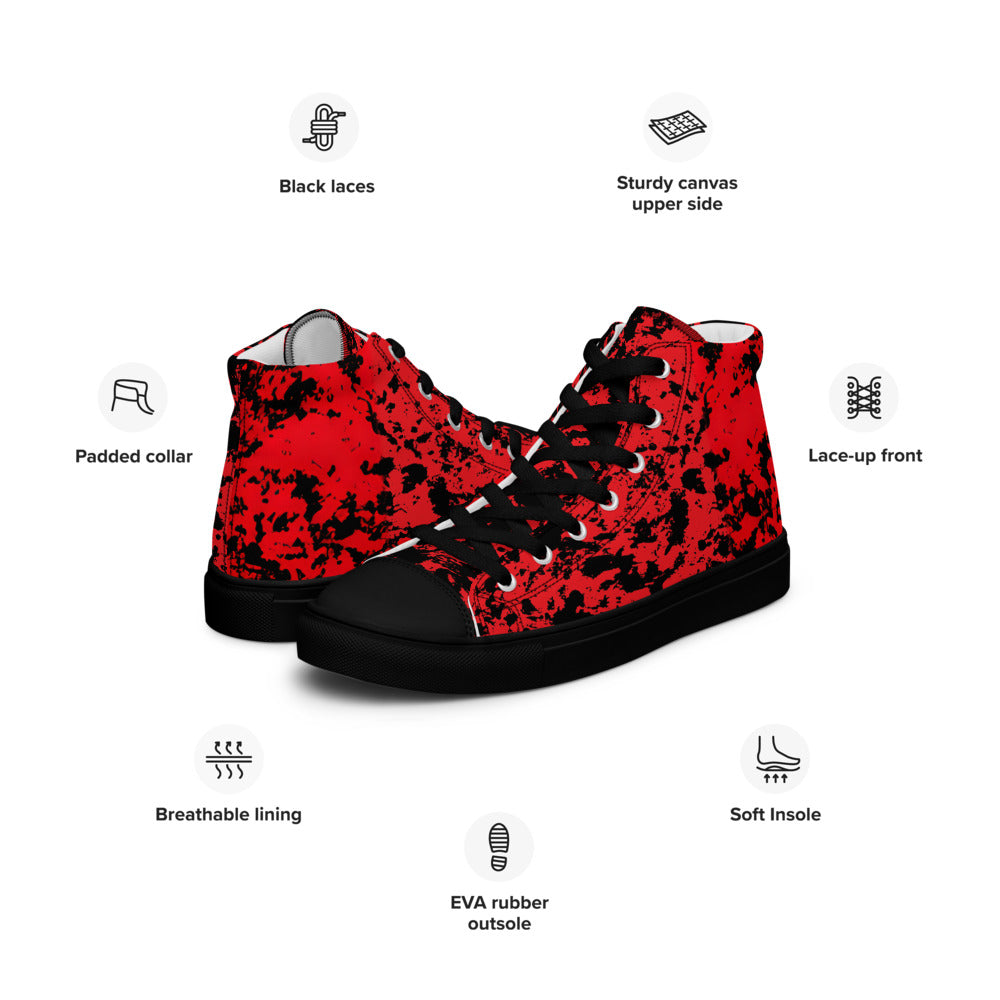 Men’s High Top Canvas Sneakers - Floor Burner | 5017
