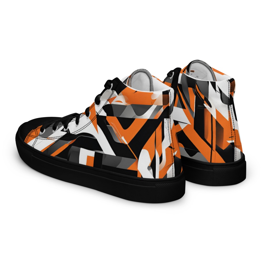 Men’s high top canvas shoes - Orange Riot | 5009