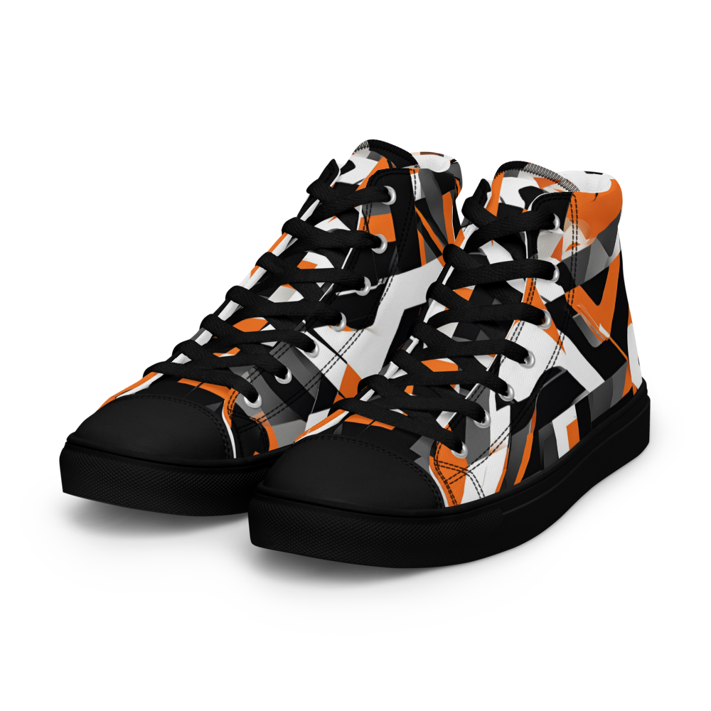 Men’s high top canvas shoes - Orange Riot | 5009