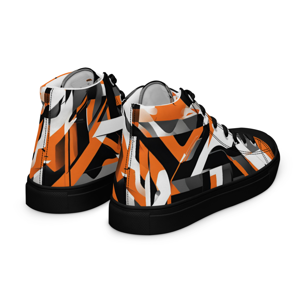 Men’s high top canvas shoes - Orange Riot | 5009