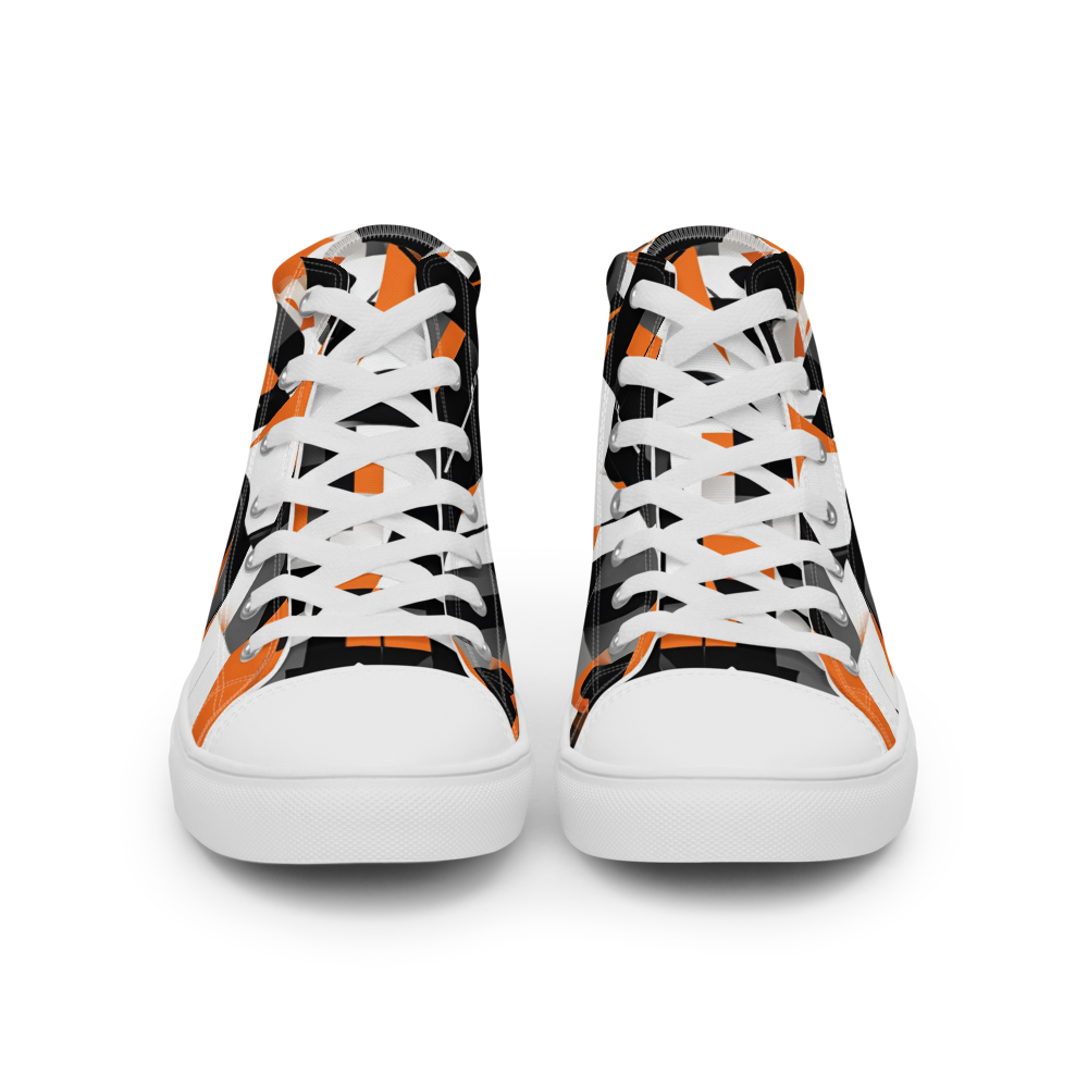 Men’s high top canvas shoes - Orange Riot | 5009