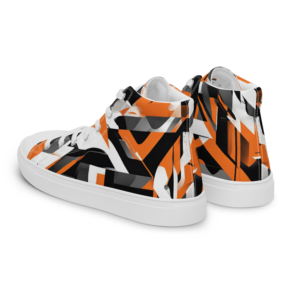 Men’s high top canvas shoes - Orange Riot | 5009