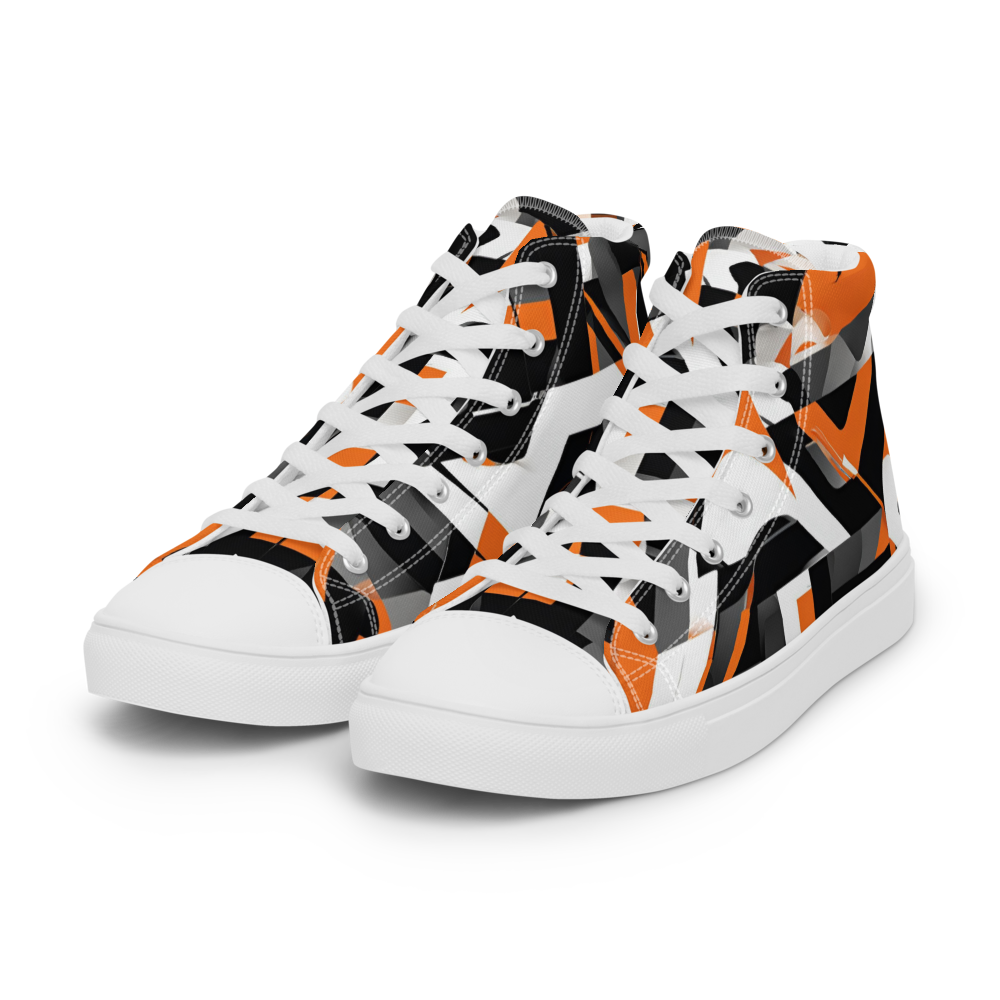 Men’s high top canvas shoes - Orange Riot | 5009
