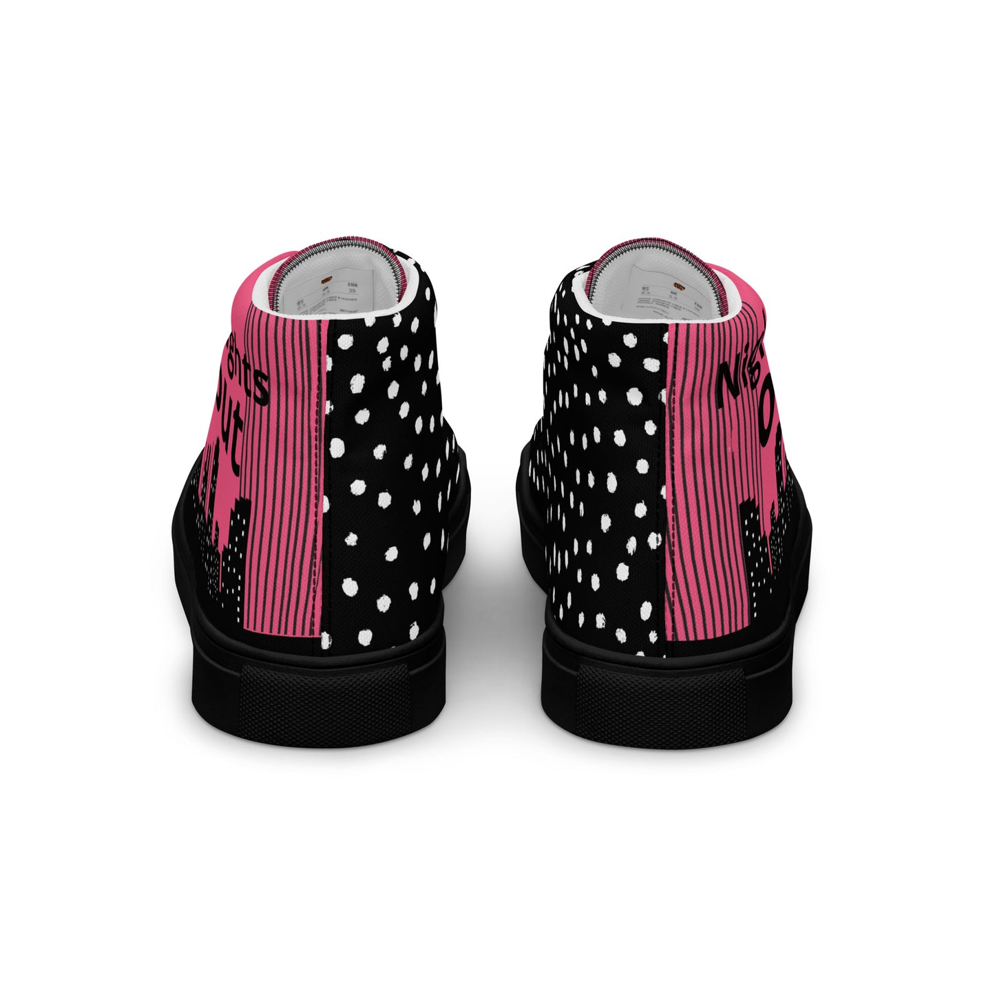Men’s high top canvas shoes - Hidden Lights out/Nights on | 5016