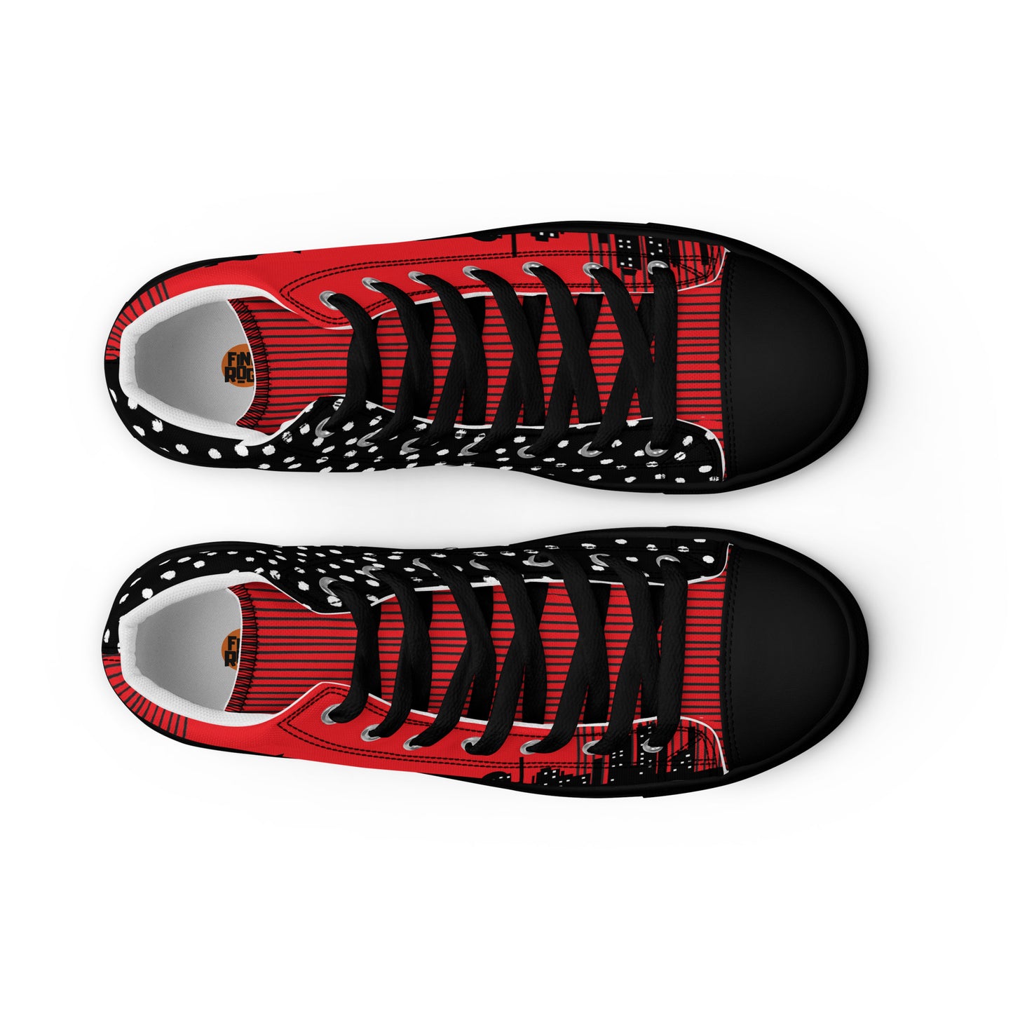 Men’s high top canvas sneakers - City Nights Out | 5011