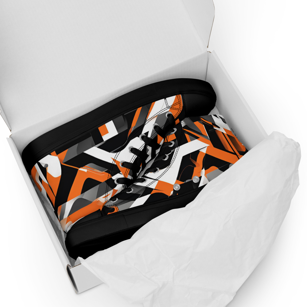 Men’s high top canvas shoes - Orange Riot | 5009