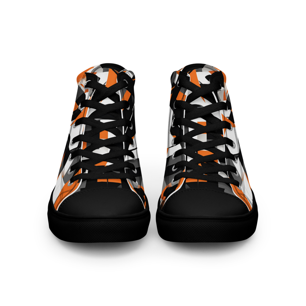 Men’s high top canvas shoes - Orange Riot | 5009