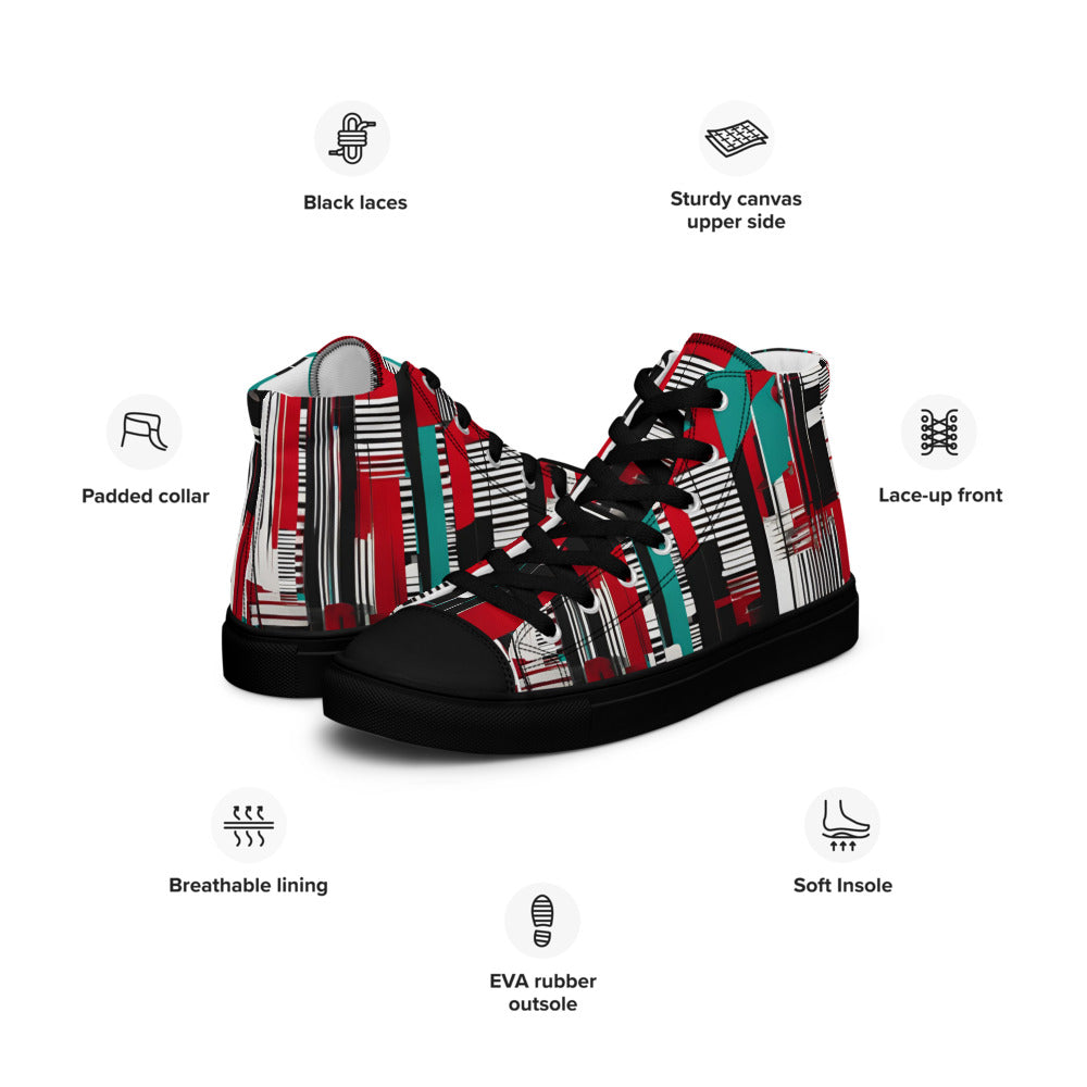 Men’s high top canvas sneakers - City Static | 5005