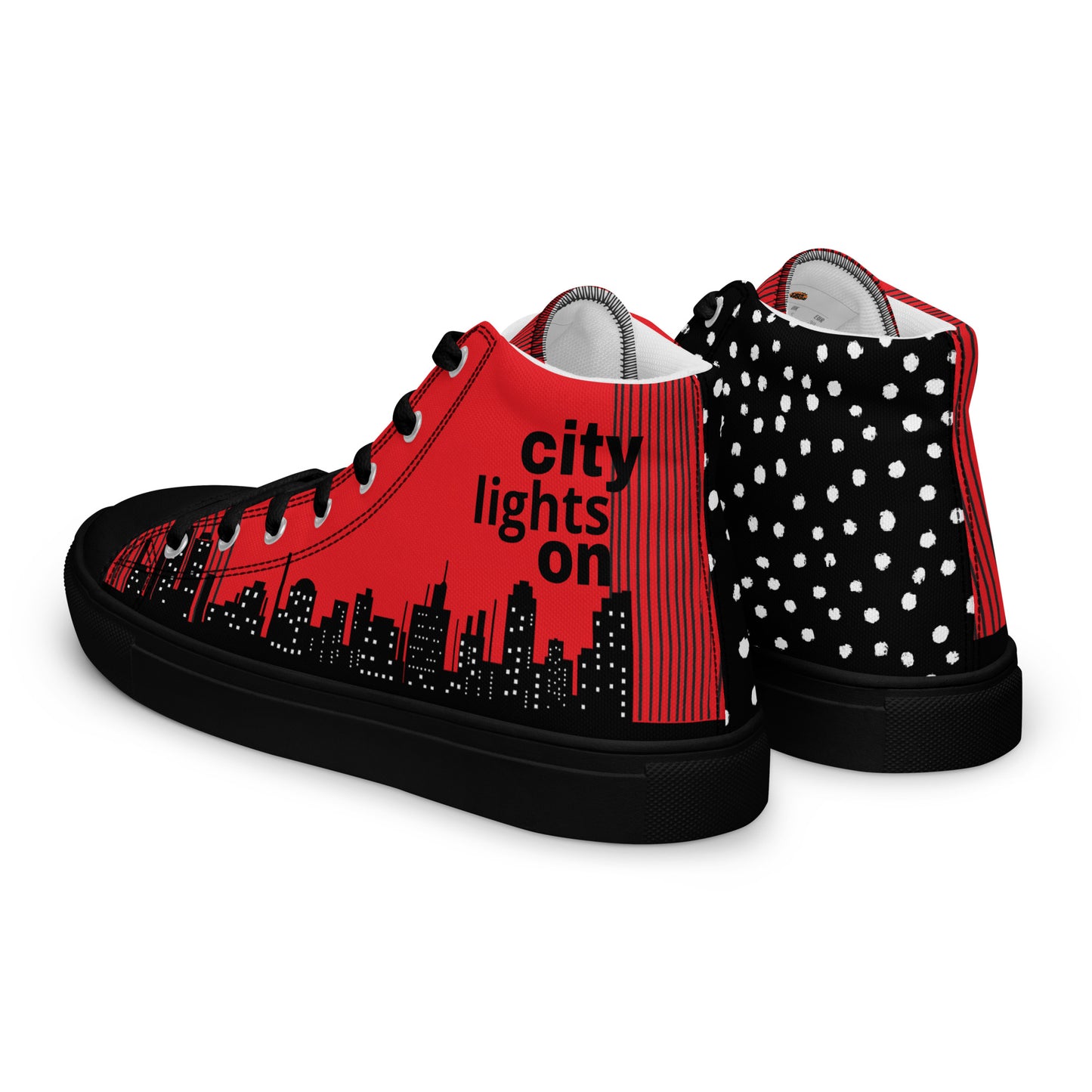 Men’s high top canvas sneakers - City Nights Out | 5011