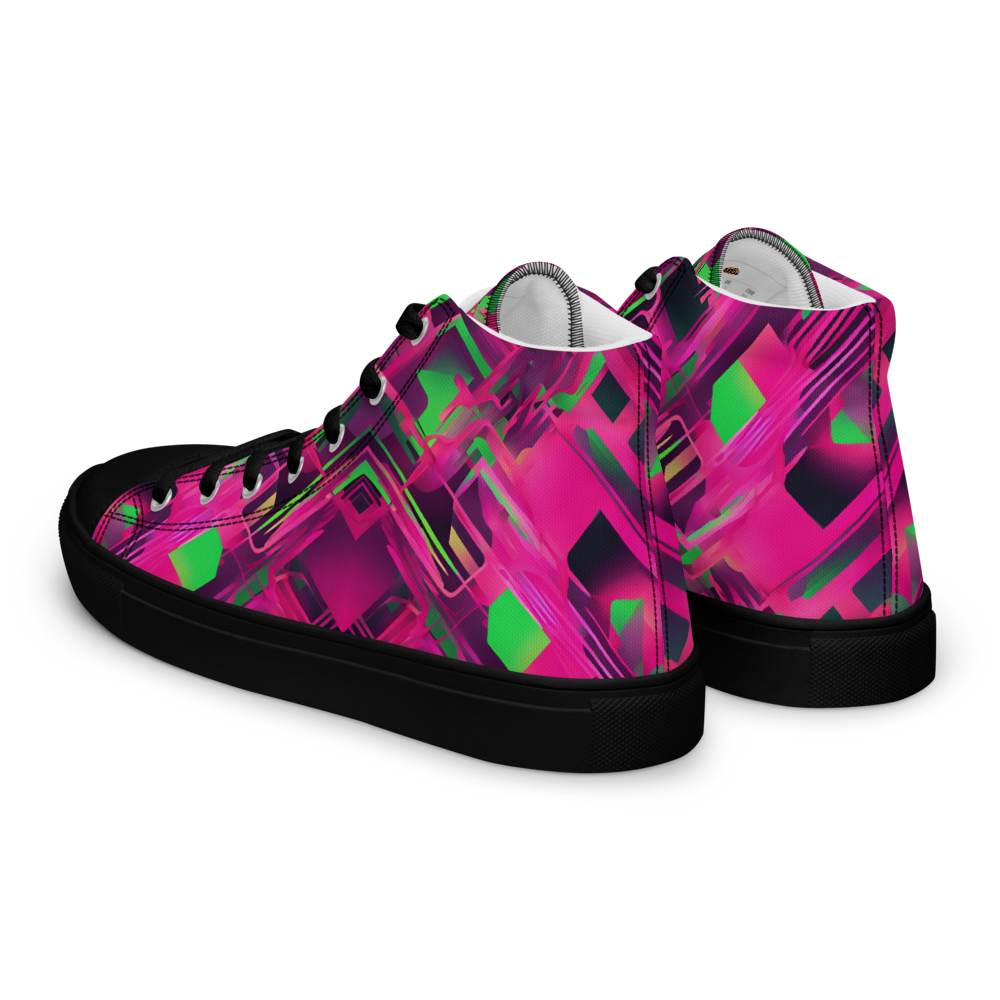 Men’s high top canvas shoes - Cyber Pink | 5026