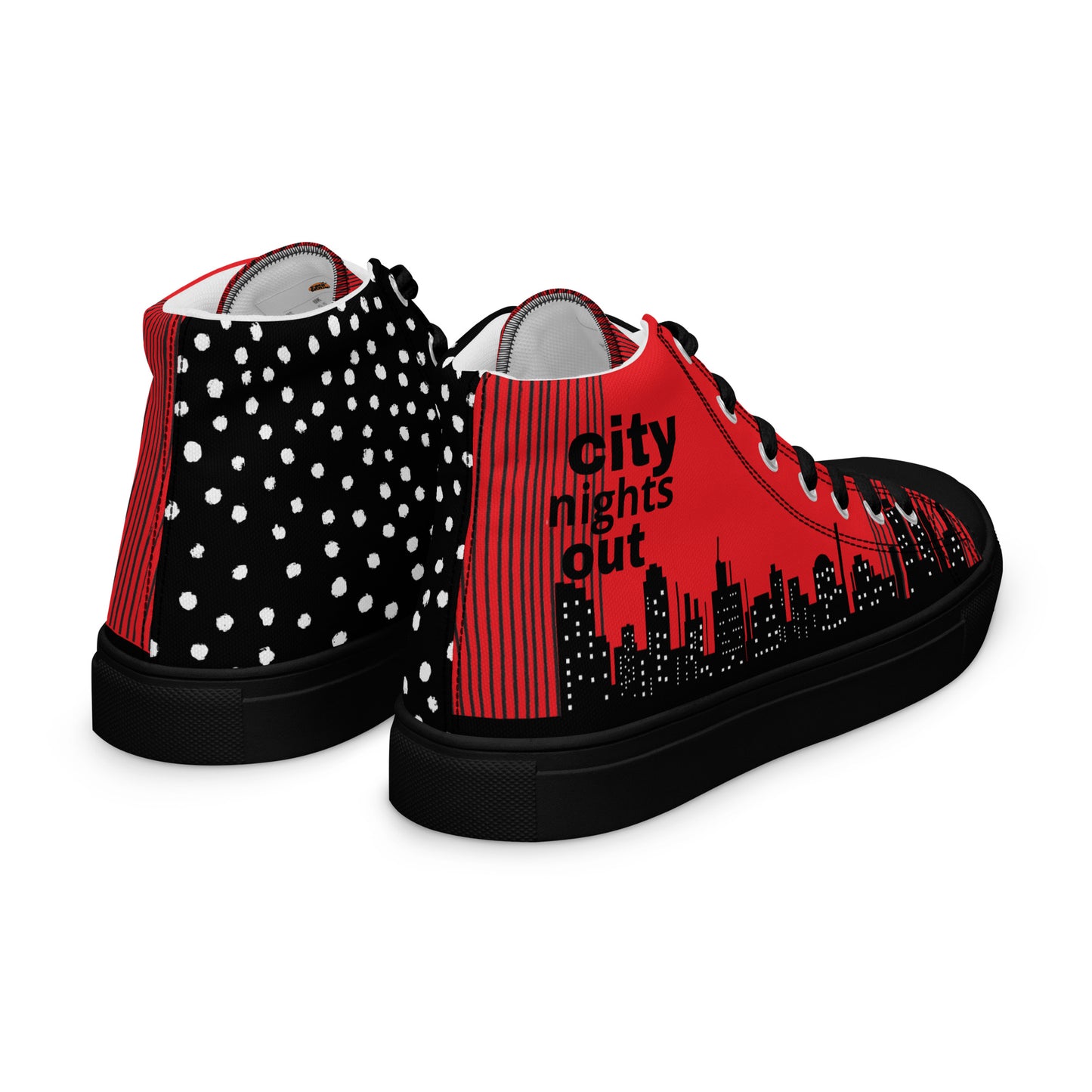 Men’s high top canvas sneakers - City Nights Out | 5011