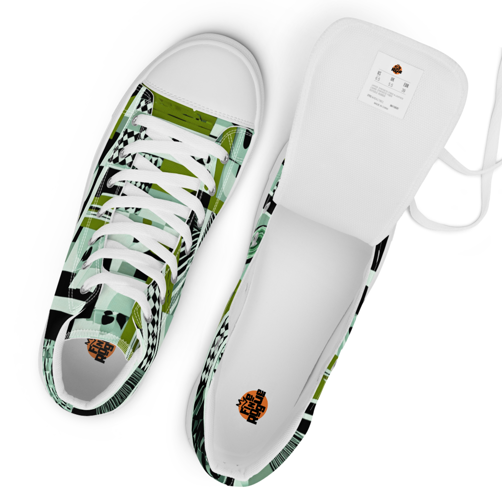 Men’s high top canvas sneakers - Mint & Moss | 5003