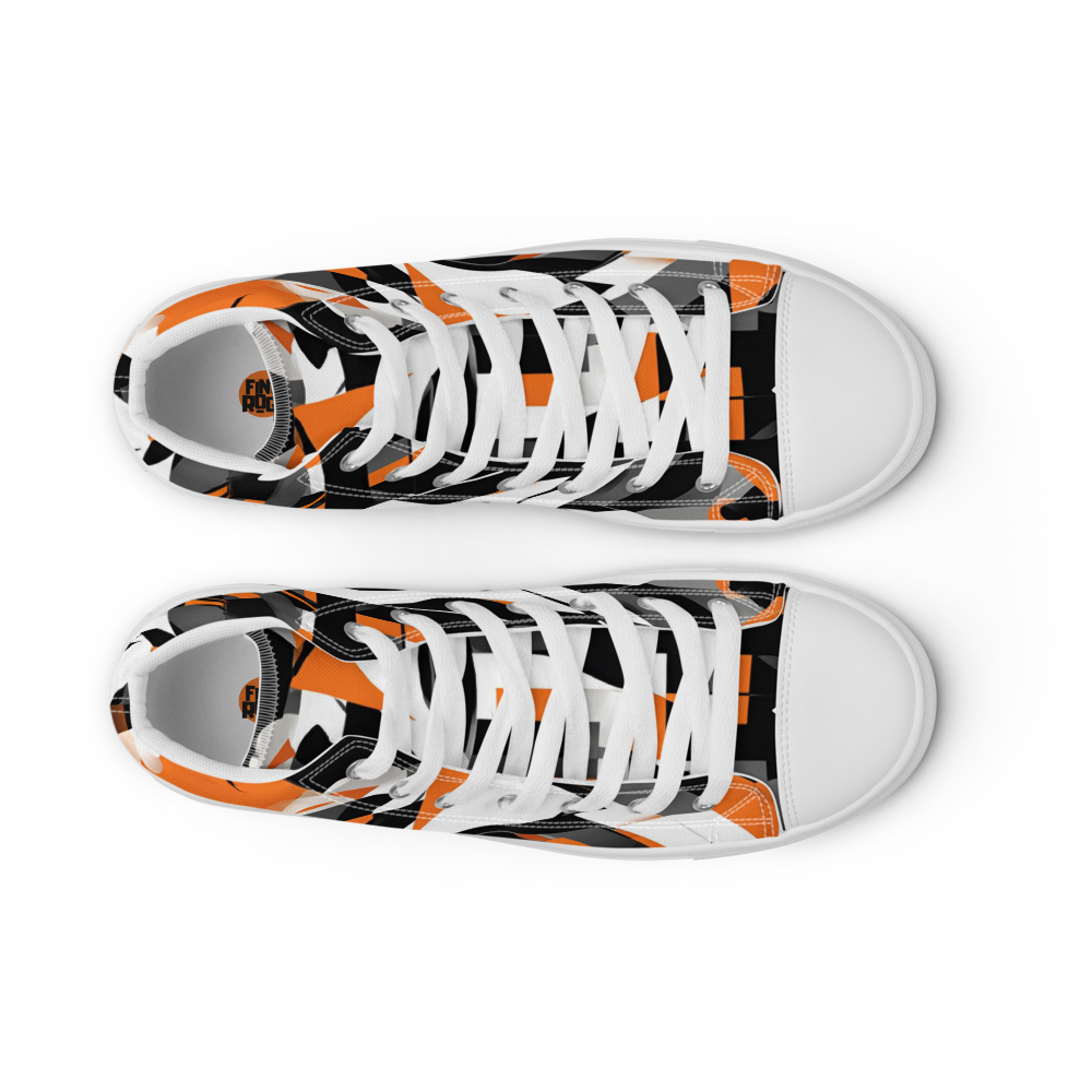 Men’s high top canvas shoes - Orange Riot | 5009