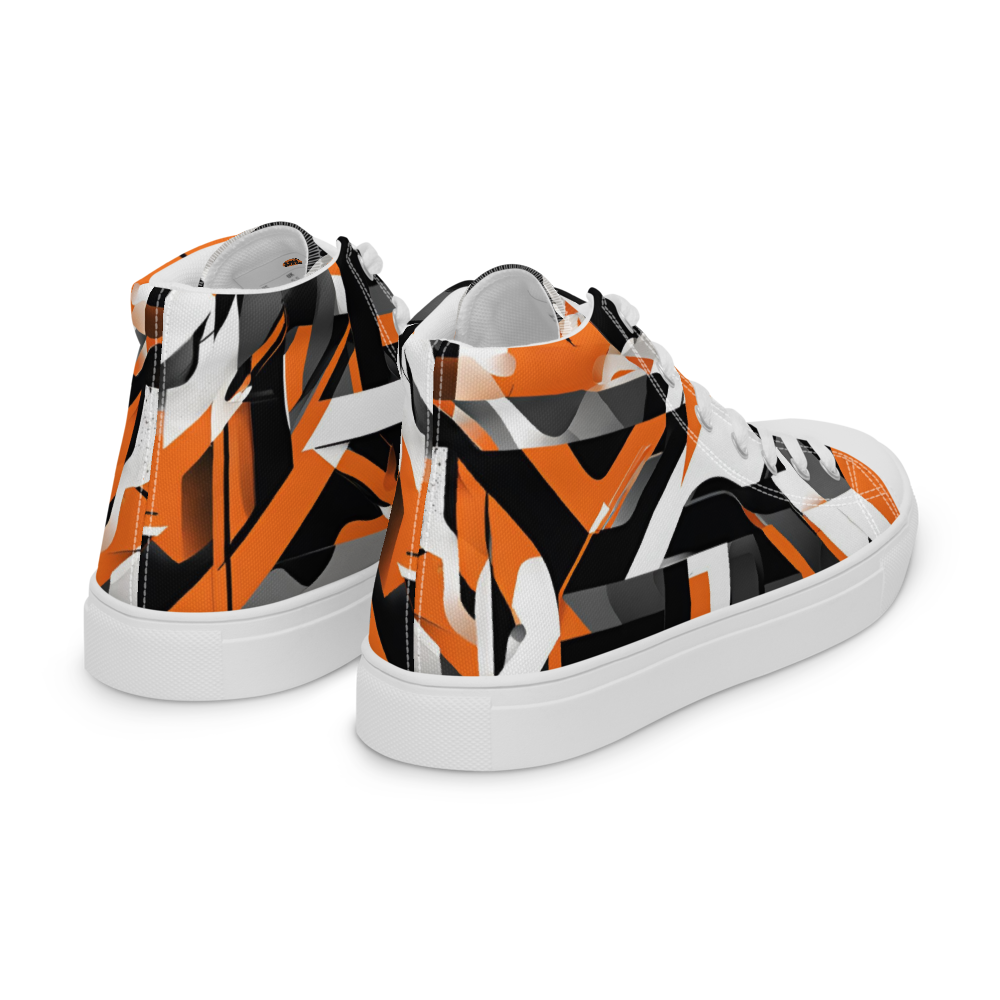 Men’s high top canvas shoes - Orange Riot | 5009